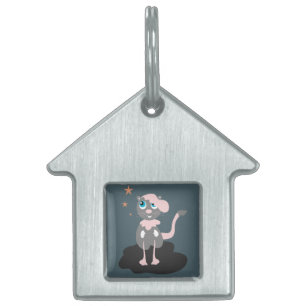 Kinderen Kat Illustratie Cute Cartoon Kitty Huisdieren Naamplaatje