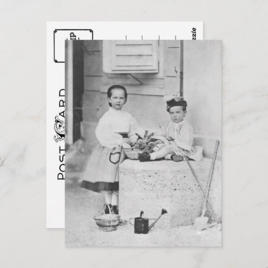 Kinderen Keizerin Elisabeth, Gisela & Rudolf Briefkaart (Voorkant / Achterkant)