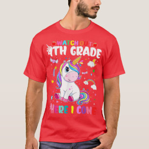 Kinderen kijken uit de 4de klas hier ik kom uit Cu T-shirt
