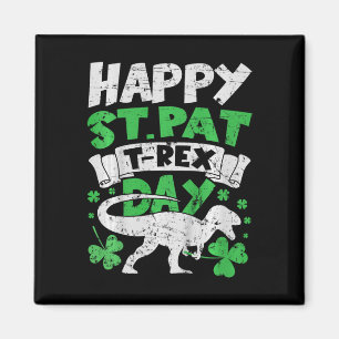 Kinderen Kinderen Gelukkig St Pat Trex Dag Dino St Magneet