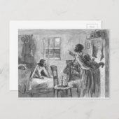 Kinderen klaarwakker op kerstavond feestdagenkaart (Voorkant / Achterkant)