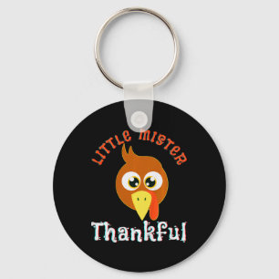 Kinderen Kleine Mijnheer Dankbaar Thanksgiving Kal Sleutelhanger