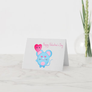 Kinderen Kleuterschool Vrienden Muis Valentijnsdag Kaart