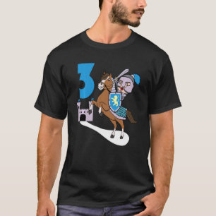 Kinderen Knight 3rd Birthday Castle Armor Medie T-shirt