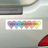 KINDEREN KRIJGEN OOK ARTHRITIS! -Bumpersticker Bumpersticker (Op auto)