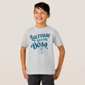 Kinderen Lacrosse als een baas Hanes T-Shirt (Voorkant volledig)
