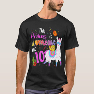 Kinderen Lama Thema Verjaardagsfeestje Meisjes Lam T-shirt