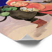 Kinderen, lantaarns, kerstcadeautjes poster (Hoek)