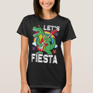 Kinderen Laten we Feest Dino Trex Schattige Peuter T-shirt