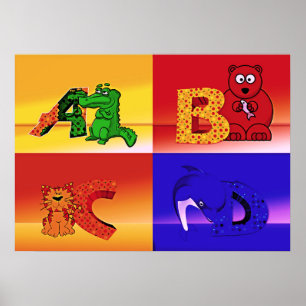 kinderen letters poster