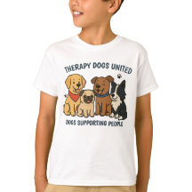 Kinderen Leuk TDU Honden Steun Mensen T-Shirt