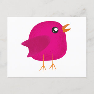Kinderen leuk vogeltje feestdagenkaart