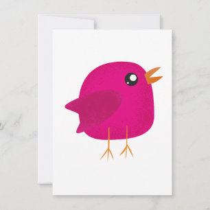 Kinderen leuk vogeltje feestdagenkaart