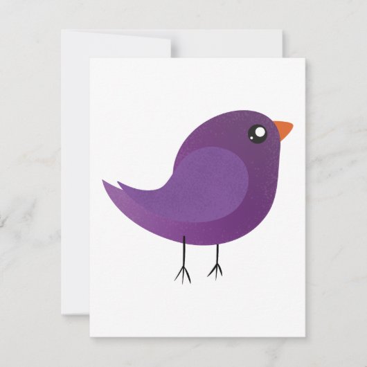 Kinderen leuk vogeltje notitiekaartje (Voorkant)