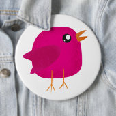 Kinderen leuk vogeltje ronde button 6,0 cm (In situ)