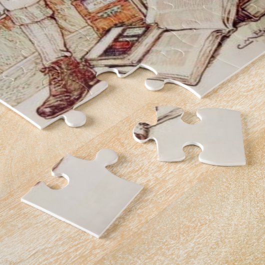  kinderen lezen legpuzzel (Zijkant)