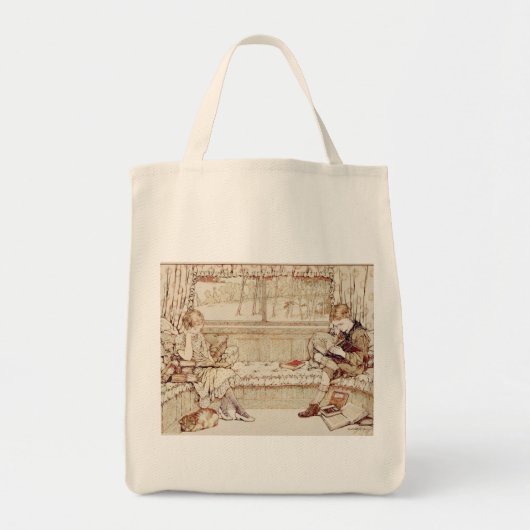  kinderen lezen tote bag (Voorkant)