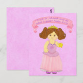 Kinderen lopen in Truth~Princess~Scripture Briefkaart (Voorkant / Achterkant)