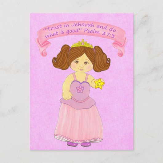 Kinderen lopen in Truth~Princess~Scripture Briefkaart (Voorkant)