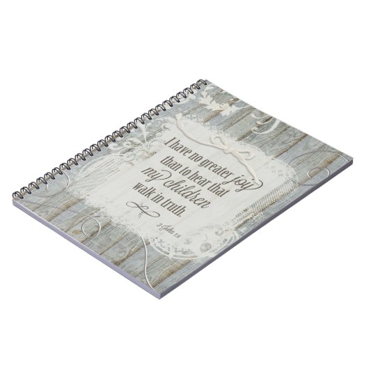 Kinderen lopen in waarheid - 3 John 1:4 Notitieboek (Linkerzijde)