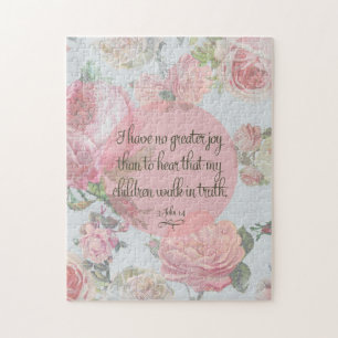 Kinderen lopen in waarheid legpuzzel