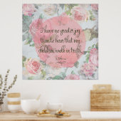 Kinderen lopen in waarheid poster (Keuken)