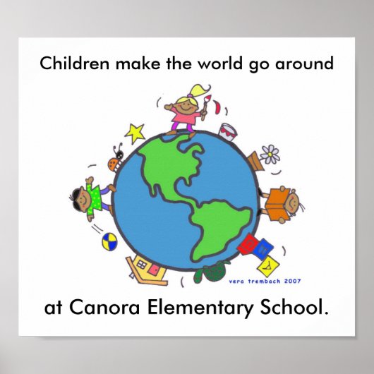 Kinderen maken de wereld persoonlijk en vera Tremb Poster (Voorkant)