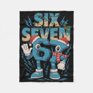 Kinderen Meme 67 Zes Zeven 6 7 Italiaanse Brainrot Fleece Deken