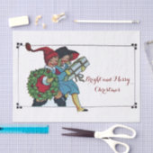 KINDEREN MET CHRISTMAS GIFTS-ijs Tissuepapier (Craft)