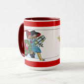 KINDEREN MET CHRISTMASGIFTEN MOK (Voorkant links)