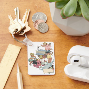  kinderen met flauwvallen met Speelgoed Sleutelhanger