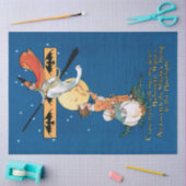  kinderen met  heks in het moonlight tissuepapier (Craft)