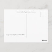 Kinderen met kerstfeest - Vintage Image Briefkaart (Achterkant)