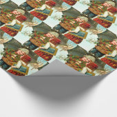 Kinderen met kerstmis cadeaupapier (Hoek)