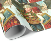 Kinderen met kerstmis cadeaupapier (Rol Hoek)