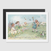 kinderen met lammeren en paasbundels (Voorkant / Achterkant)