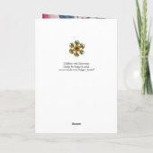 Kinderen met Snowman Feestdagen Kaart (Achterkant)