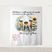 Kinderen met speciale behoeften Tapestry Wandkleed (Voorkant)