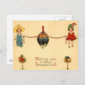 Kinderen met Turkije Briefkaart (Voorkant / Achterkant)