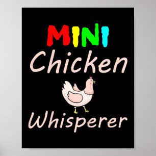 Kinderen Mini Kippenfluisteraar Kippen Grappig _1 Poster