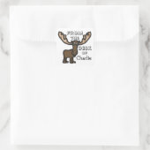 Kinderen Moose briefpapier sticker (Tas)
