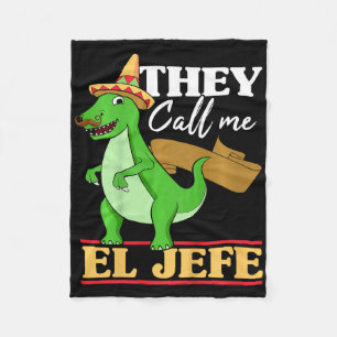 Kinderen noemen me El Jefe Cinco De Mayo Dinosauri Fleece Deken
