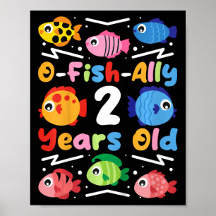 Kinderen O-fish-ally 2 Jaar Oud Poster