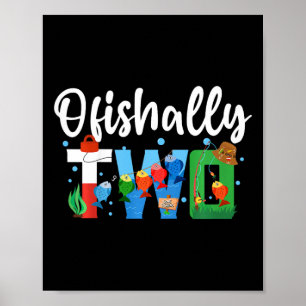 Kinderen O-fish-ally Twee Verjaardagsdecoraties 2 Poster