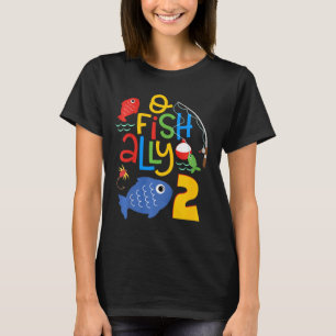 Kinderen O-fish-ally Twee Verjaardagsdecoraties 2 T-shirt