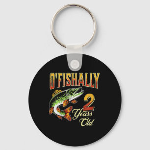 Kinderen O'fishally 2 Jaar Oud Vissen Geakt 2de Ve Sleutelhanger
