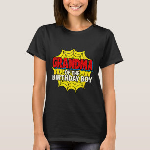 Kinderen oma van de jarige jongen Sder themafeest T-shirt