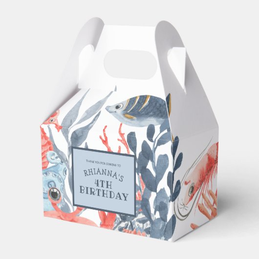 Kinderen onder de Zee van de vogeldag Bedankdoosjes (Voorkant Zijde)