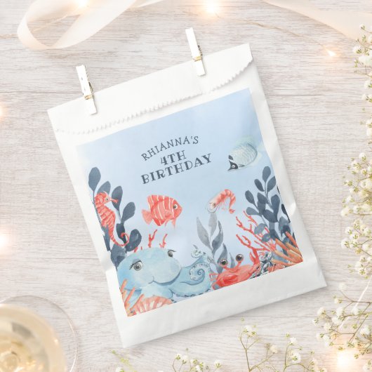 Kinderen onder de Zee van de vogeldag Bedankzakje (Geknipt)