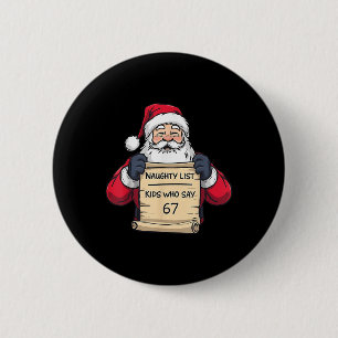 Kinderen op de stoute lijst van Sinterklaas die 67 Ronde Button 5,7 Cm